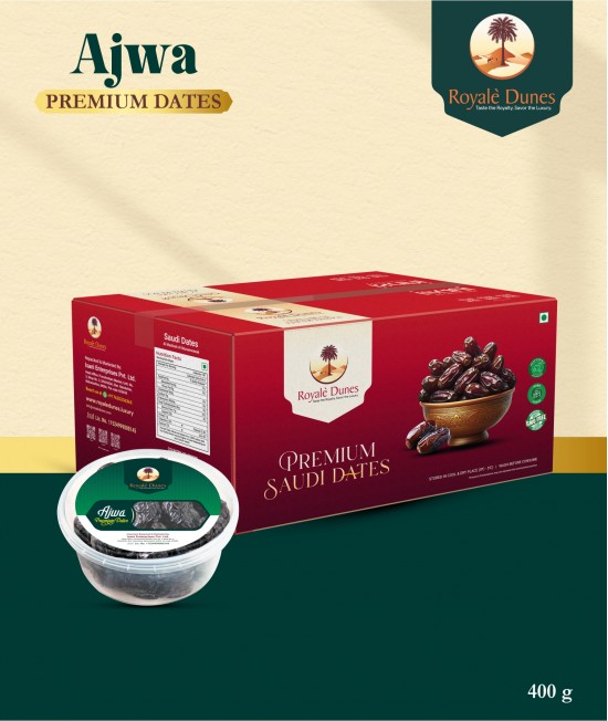 Ajwa Premium 400 gm WITH MASTERCARTOON (24 Packs)
