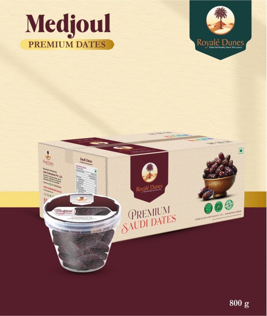 Medjoul Black Premium 800 gm WITH MASTER CARTOON (12 Packs)