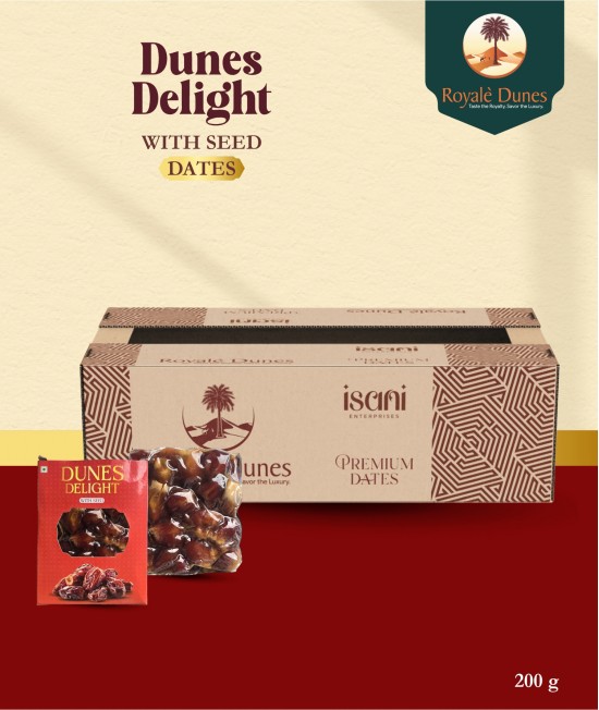 Royale Delight dunes With Seed dates 200 Gm (10 kg Packing)