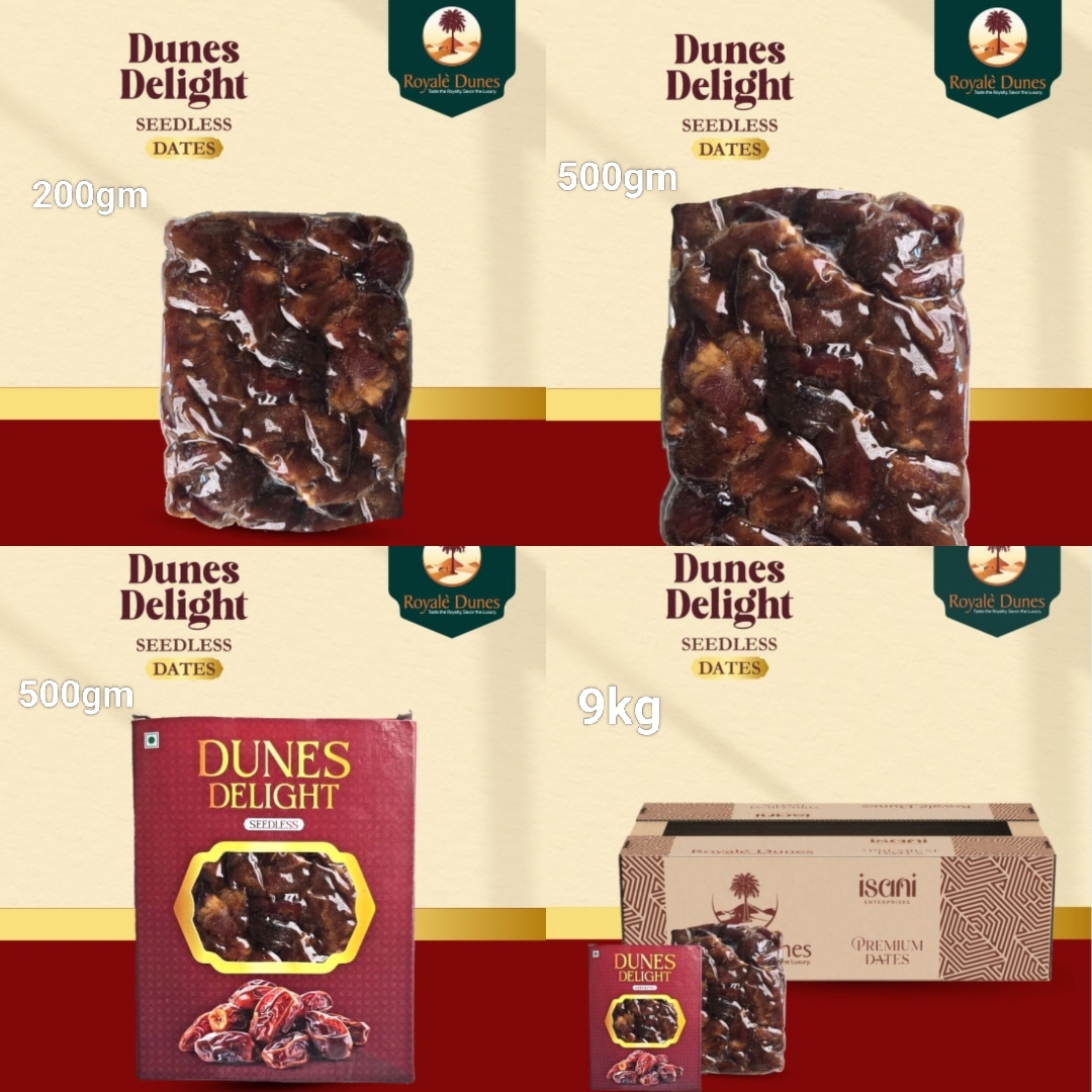 Royale Delight Dunes With Seed Dates 500g - Bulk 10kg Master Carton