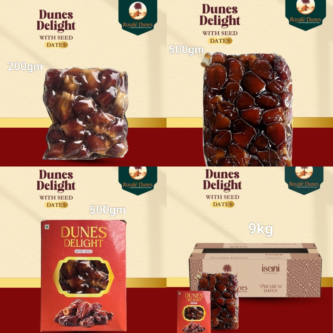 Royale Delight Dunes With Seed Dates 500g - Bulk 10kg Master Carton